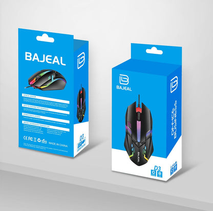 Pack Essentiel Informatique – Souris Filaire Rétroéclairée Performante + Tapis Antidérapant